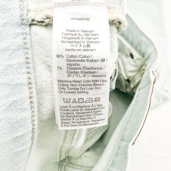 Madewell The Perfect Vintage Jean Light Wash Denim Jeans Zip Fly Size 27 - Picture 7 of 9